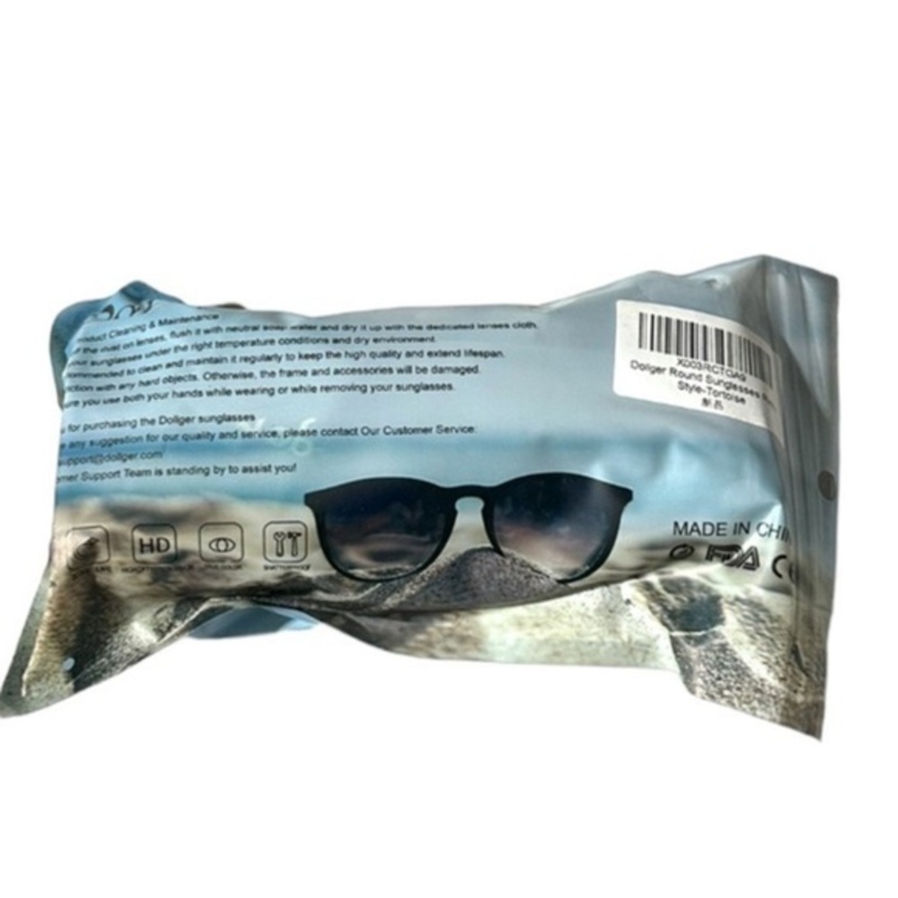 Dollger Classic Round / Cateye‎ Sunglasses Retro Shades UV400 Sunnies Frame NWT - Picture 5 of 7